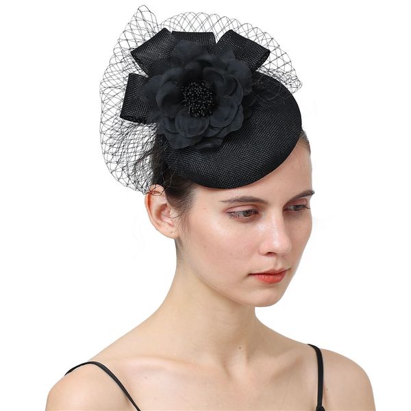 Chapeaux de plumes de fleur de mariée Accessoires de cheveux de mariage élégant mariée