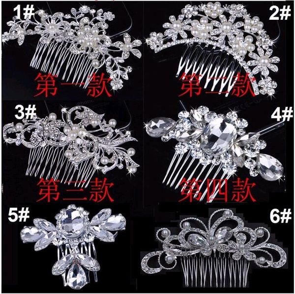 Peignes de cheveux de mariée pièces de tête diadème strass perle fleur papillon Brade épingle à cheveux accessoires de cheveux pour mariage