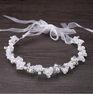 Bruids handgemaakte kristallen bloem hoofd jurk trouwjurk accessoires met kinderen haaraccessoires