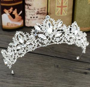 Bruidssieraden Trouwjurkaccessoires Europa en Amerika Crystal Crown hoepel legering boor hoofddeksels accessoires9768700