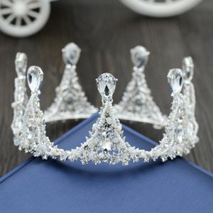 Bruids sieraden trouwjurk accessoires Air Europe en de Verenigde Staten kroon kralen kralen handgemaakte hoofddeksel nieuwe stijl 243r