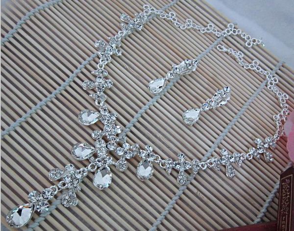 Adornos de novia, conjunto de collar de metal blanco, accesorios de estudio de fotografía de boda, estilo coreano