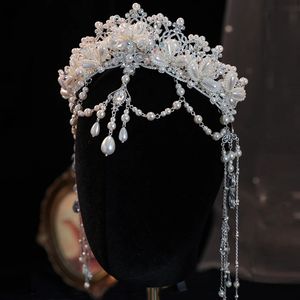 Diadème de mariée cristal perle couronne de mariage accessoires de cheveux de luxe mariée princesse diadème coiffure bandeau fête chapeaux bijoux 240306
