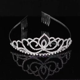 Bruids-hoofddeksels Tiara's Kronen met strass-sieraden Verkiezing Avondbal Feest Prestaties Kristal Bruiloft Tiara's Accessoires