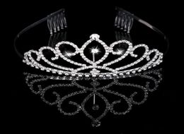 Diadèmes de mariée couronnes avec strass bijoux de mariée concours 2019 soirée bal de promo spectacle spectacle diadèmes de mariage en cristal Ac9504531