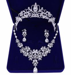 Bruids tiaras haar ketting oorbellen accessoires bruiloft sieraden sets goedkope mode stijl bruid haarjurk 97783803360226