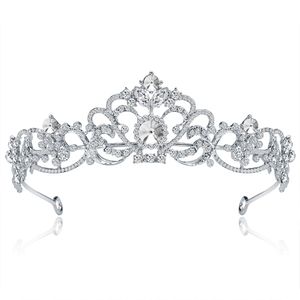 Diadèmes de mariée avec strass bijoux de mariée bijoux filles filles fêtes de fête anniversaire performance pageant cristal couronnes accessoires de mariage BW-DA004