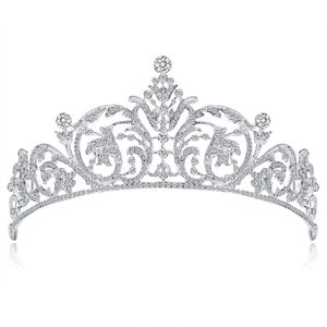 Bruids Tiara's met Steentjes Bruiloft Sieraden Meisjes Headpieces Verjaardag Party Performance Pageant Crystal Crowns Wedding Accessoires BW-DA009