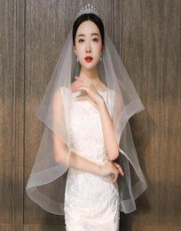 Veils de mariée 2021 Accessoire de mariage blanc au 012345677142414