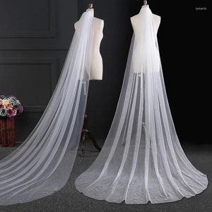 Veaux de mariée 3 / 5m de long Veil de mariage avec peigne de cheveux blanc ivoire unique en tulle fête des faveurs accessoires de couvre-chefs