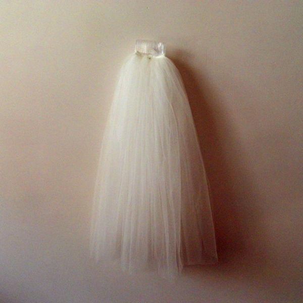 Voile de mariée 3 couches blanc ivoire noir mariée Voile doux Tulle valse longueur voile de mariage avec peigne accessoires courts