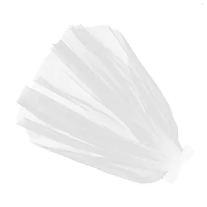 Velo nupcial de velo de reverso de velo de cabello blanco diadema blanco para vestidos de novia avanzados