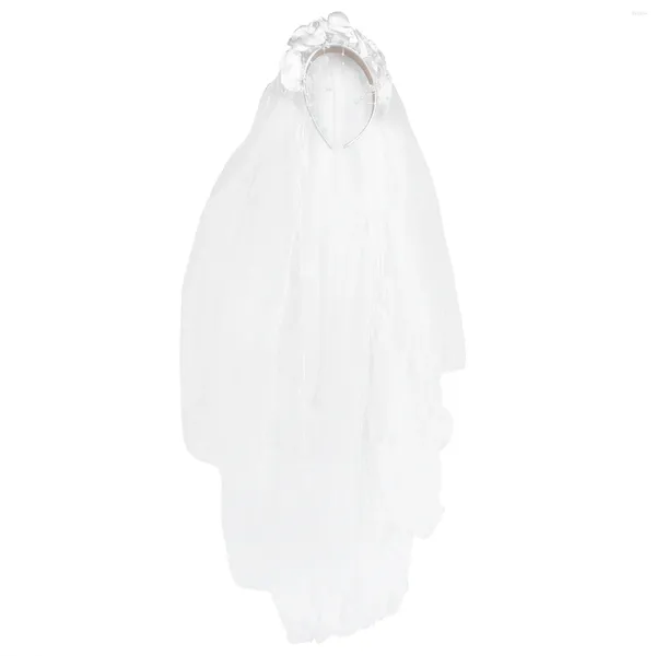 Veaux de mariée Veille pour enfants Veil blanc écharpes accessoires de cheveux