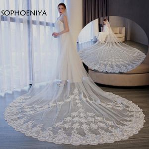 Velos de novia Imagen Real Casamento Veil 2021 Boda Voile De Mariee Accesorios Veu Noiva Velo Novia