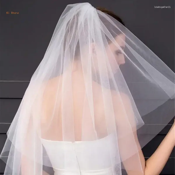 Bridal Veils Veil Bride Elaborada Scarfarfos de Bachelorette Party White