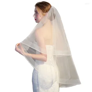 Velo de novia Velo con peine Capas dobles Exquisitas Ilusión corta de tul de tul para boda Niña de dama de honor