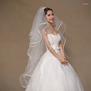 Voiles de mariée Blanc 1 M 4 Couches Mariage Po Studio Pographie Peng Accessoires