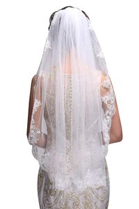 Veaux de mariée blanc ivoire voile de mariage court accessoires de mariage à tête nuptiale 2024