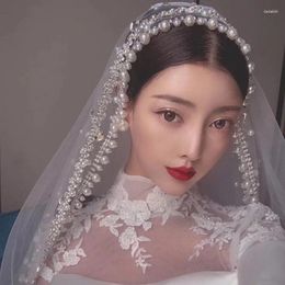 Bridal Veils Whitney Wedding Collection White with Ivory Pearls Bride 1.5meter 3meter Rhinestones de lujo Velos de Novia