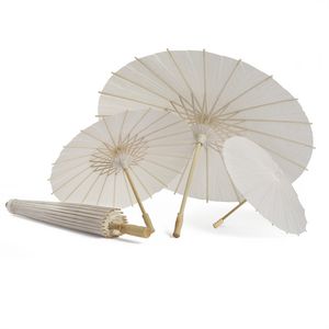 Parasols de mariage de mariée Style chinois artisanat papier parapluie bricolage peinture vierge parapluie photographie accessoires Performance parapluies LT504