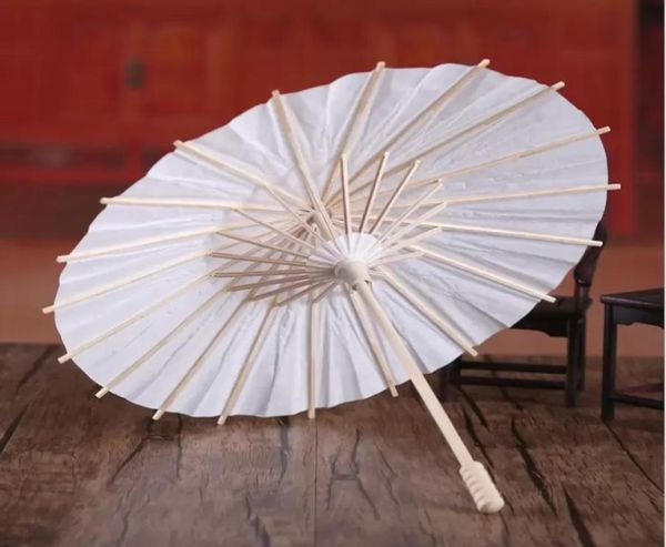 Parasols de mariage en papier blanc, Mini parapluie artisanal chinois, diamètre 20304060cm4329350
