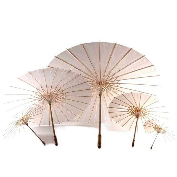 Nuptiale De Mariage Parasols Blanc Papier Parapluies Chinois Mini Artisanat Parapluie 4 Diamètre 20 30 40 60 cm Pour La Vente En Gros 2023