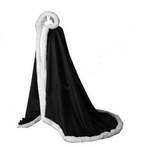 Hiver hiver chaud long long mannequin cape blanc fausse fourrure cape cape de mariage