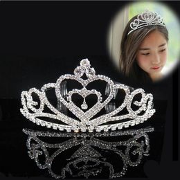 Corona de pelo con diamantes de agua para fiesta de novia, banda para el pelo de amor, diadema, fabricante, venta directa, accesorios para el cabello, corona de bola