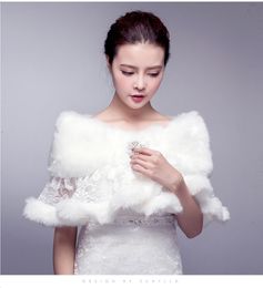 Mariée blanc Cape Type châle robe de mariée chaud bourgeon soie manteau dentelle creux fraîcheur Sexy Handwork8952643