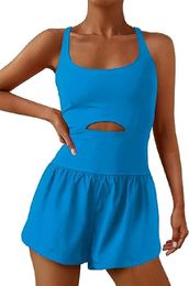 Vestido de dama de honor para mujer, para correr, mono de entrenamiento, mamelucos de una pieza, trajes de ejercicio, gimnasio, ropa de yoga