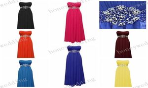 Vestidos de dama de honor CARACHE 14 Color Beads Chiffon Damas de honor Vestidos Royal Blue Coral Boda Fromal Dresses4476359
