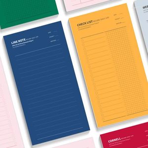 Breve diseño creativo Pocket Light Journal Notebook 92.5 175mm To Do List Grid Travelers Planner Book 32P