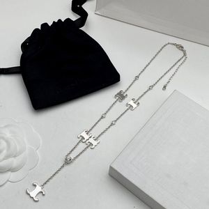 Korte ontwerpers armband voor vrouwen diamant hanger kettingen gouden vleug 2 kleuren sieraden ketting armbanden merken ketting lin2211261c