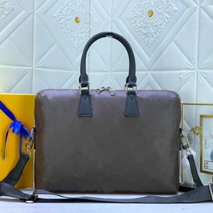 Aktetastas Designer Luxe handtas Klassieke laptoptas Vrije tijd Kantoor Crossbodytas Mode Draagbare documententas tassen V-portemonnees Reizen Draagbare aktetas