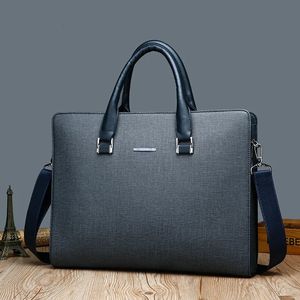 Aktetas tas voor heren Executive Designer laptop lederen handtas mannelijke messenger crossbody square koffer 240418