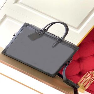 Aktetas voor mannen nieuwe ontwerper mode hoogwaardige zakelijke laptop tas grote capaciteit schouder cross body messenger bags203w