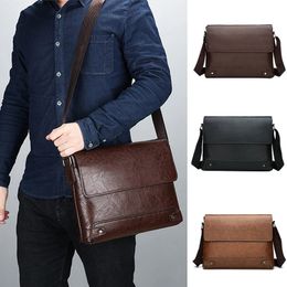 Aktetas Voor Mannen PU Lederen Tote Boston Woon-werkverkeer Laptop Schouder Executive Business Werk Messenger Crossbody Zijkant Designer Tas 240125