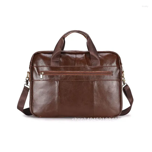 Porte-documents 2023 Sac pour hommes Sac pour hommes en cuir véritable Porte-documents pour ordinateur portable Messenger Business Portfolio Document