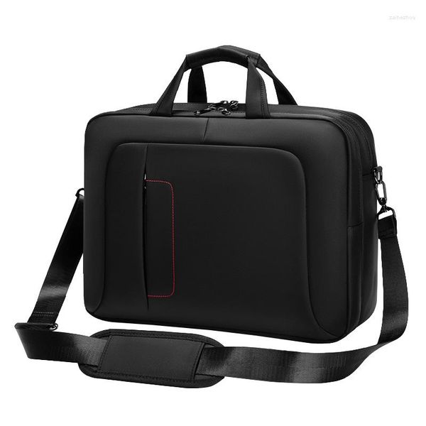 Maletines 2023 Maletín de negocios para hombres Multifuncional Impermeable Inclinado Bolso de hombro cruzado 15 pulgadas Bolsa para computadora portátil Viaje