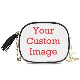 Aktetassen Alaza Custom Crossbody Bags Highquality Pu lederen telefoon kettingzakken Schouderboodschapszakken kleine vierkante kaartpakketzakken