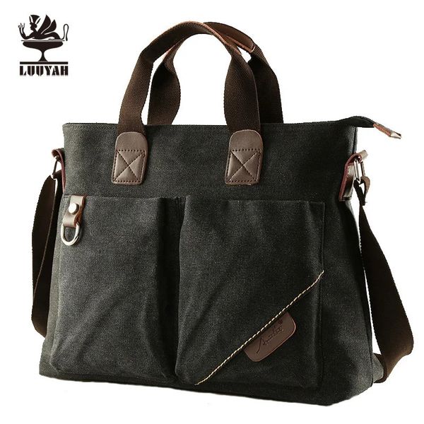 Maletines Marca Hombres Bolsa de lona duradera Maletín lavable Maleta de viaje Mensajero Hombro Paquete de asas Bolso Bolsos grandes para portátiles de negocios 231117