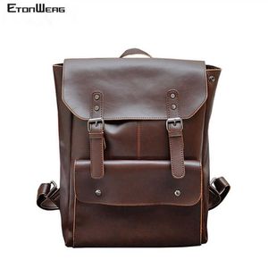 Porte-documents Bureau d'affaires Sac à dos pour ordinateur portable Hommes Multifonction Sacs d'école Designer PU Sac à dos en cuir Femmes Sac de voyage Pack Casual 237f