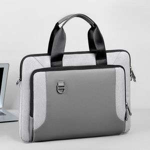 Aktetjes klassieke zakelijke laptoptas voor mannelijk mode patchwork draagbare aktetas reizen multifunctie nylon waterdichte handtas XA147C