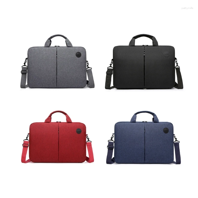 Briefcases Computer Tote Bag Notebook Briefcase 15.6inch Laptop Shoulder Carrying For Adult Gray/Black/Red/Blue