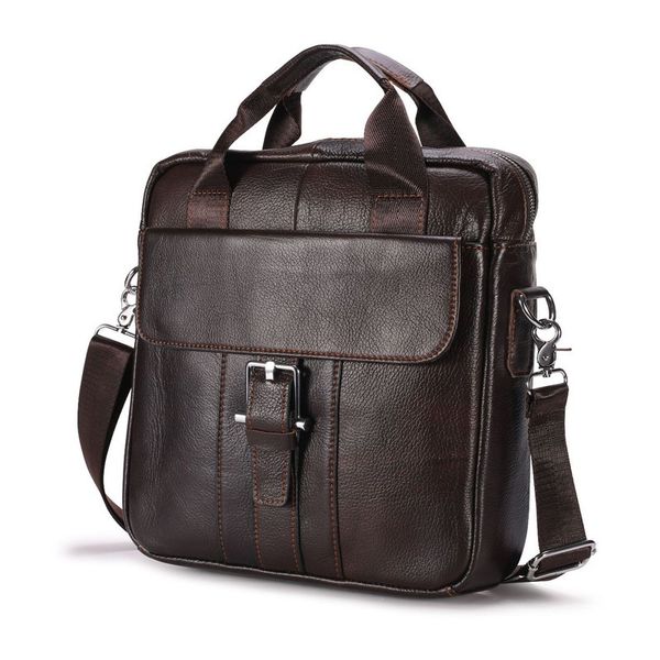 Valigette Design famoso Borsa da lavoro in vera pelle Borsa da uomo semplice verticale Portafoglio con tracolla Borsa a tracolla 230922