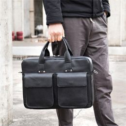 Porte-documents mode hommes porte-documents vache en cuir véritable sac de messager mâle ordinateur portable hommes affaires voyage1