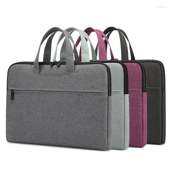 Porte-documents Sac d'ordinateur portable 15 16 pouces Oxford Porte-documents Notebook Case Sac à main pour ordinateur Couverture Sleeve Femmes Hommes