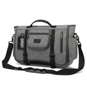 Aktetjes laptop schouderfietcase Business Side Travel Canvas Messenger Office Work Bandolera Hombre Bag For Men DB60BA