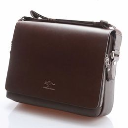 Aktetassen luxe designer herentas Merk Kangaroo aktetassen Zakelijke schoudertas Crossbodytassen met grote capaciteit Zacht lederen laptoptassen 231030