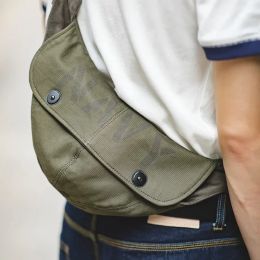 Maletines enejan bolsas retro n1 mazo para hombres lienzo militar mensajero mensajero cruz de pecho bolso de cintura del ejército sombreros verdes bolsas para el hombro del hombro